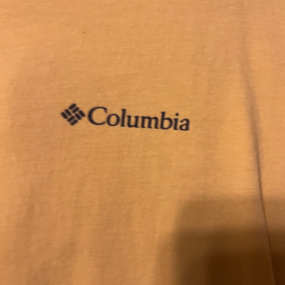 Columbia Beige Tee with Logo